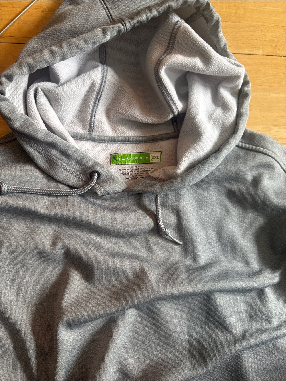 tek gear Men's Light Gray Crewneck Hoodie